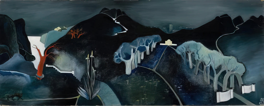 Tove Jansson Art Prints: The Moomins Creator's Lesser-Known Masterpieces - Mysterious Landscape - 1930 by Tove Jansson