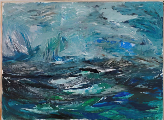 Tove Jansson Life: The Multifaceted Journey of the Moomin Creator and Artist - Abstract Sea - 1963 by Tove Jansson