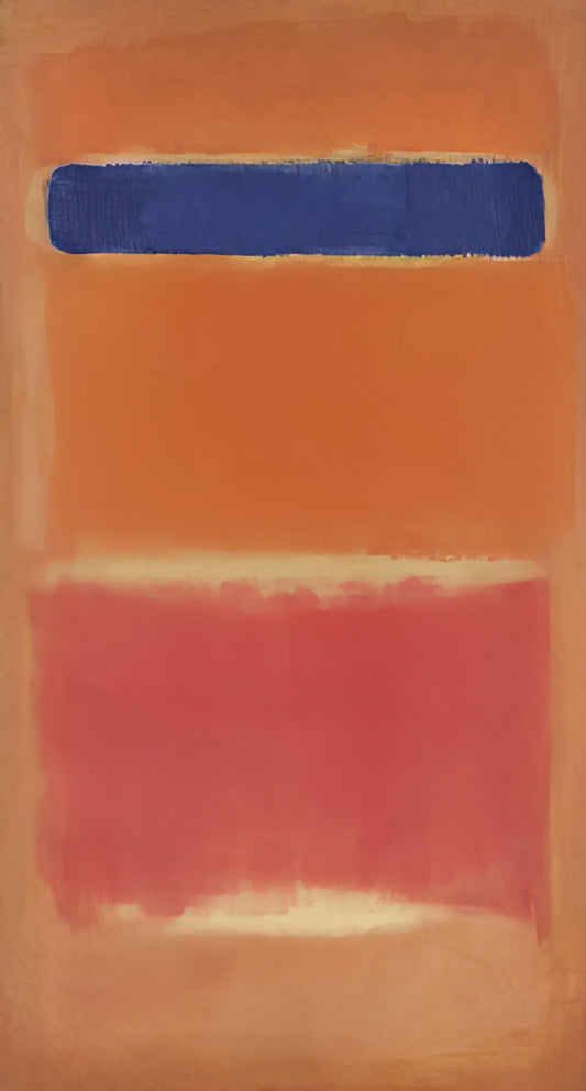 Understanding Mark Rothko Art Prices: A Collector's Guide to Value and Investment - Blue Over Red - 1953 by Mark Rothko