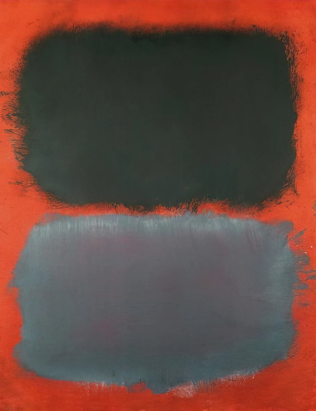 Understanding Mark Rothko Painting Cost: A Collector's Guide to Value and Investment - Untitled Gray, Gray on Red - 1968 by Mark Rothko