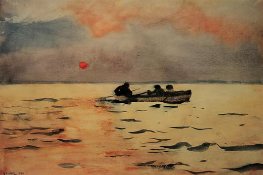 Unpacking the Narrative: Winslow Homer's 'Dad's Coming' - ROWING HOME by Winslow Homer