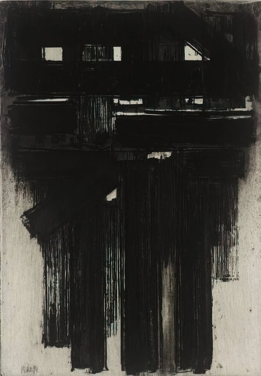 Unveiling Outrenoir: The Profound Legacy of Soulages Artist Pierre Soulages - Untitled Intaglio - 1956 by Pierre Soulages