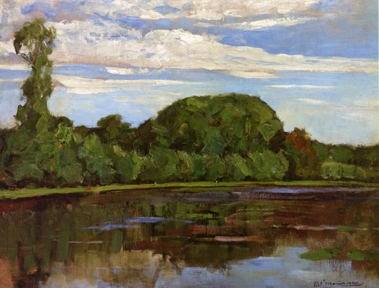 Unveiling the Legacy: Iconic Mondrian Art Examples and Their Enduring Influence - Geinrust Farm with Isolated Tree by Piet Mondrian