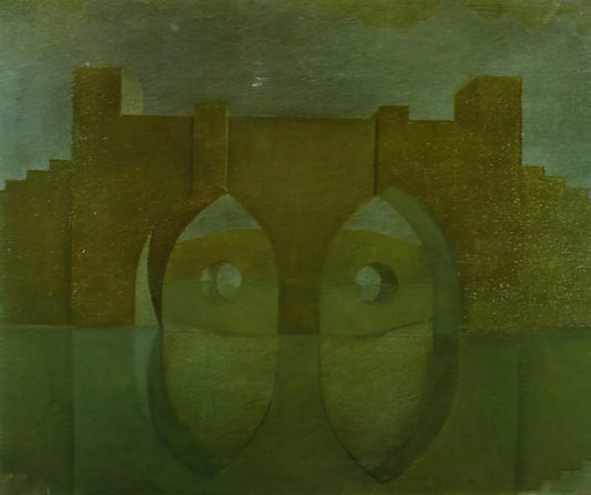 Unveiling the Legacy: The Gala Salvador Dalí Foundation - UNTITLED BRIDGE WITH REFLECTIONS SKETCH FOR A DUAL IMAGE PICTURE UNFINISHED by Salvador Dali