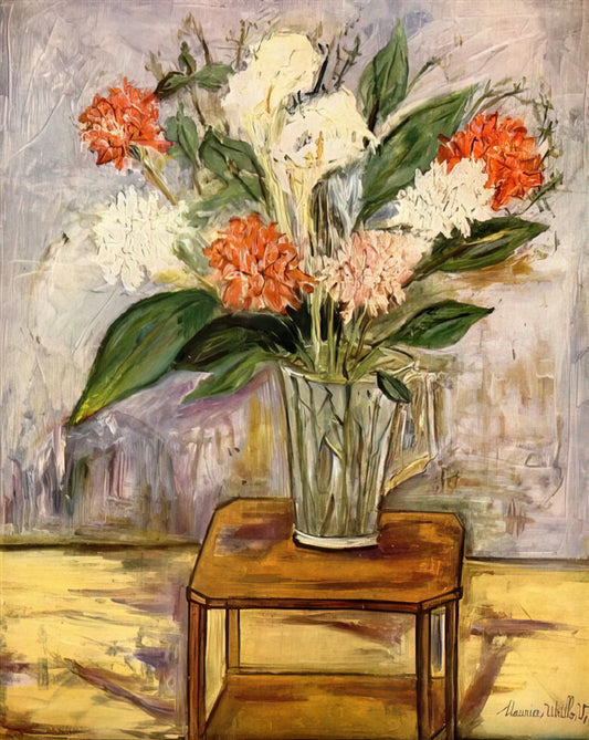 Unveiling the Poetic Streets: The Enduring Legacy of Artist Maurice Utrillo - FLOWERS by Maurice Utrillo