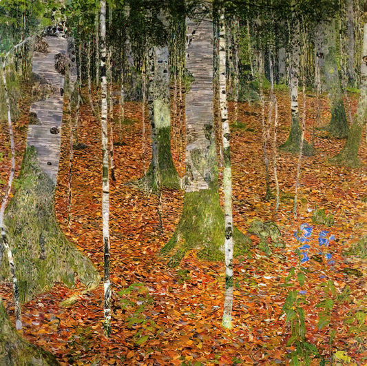 Upper Belvedere Klimt: A Guide to Gustav Klimt's Masterpieces in Vienna's Baroque Palace - FARMHOUSE WITH BIRCH TREES 1903 by Gustav Klimt