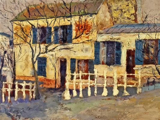 Utrillo Place du Tertre: The Montmartre Masterpiece That Captured Parisian Soul - LAPIN AGILE 1 by Maurice Utrillo