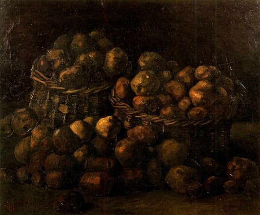 Van Gogh 1888: The Pivotal Year That Defined a Master's Legacy - Baskets of Potatoes by Vincent van Gogh
