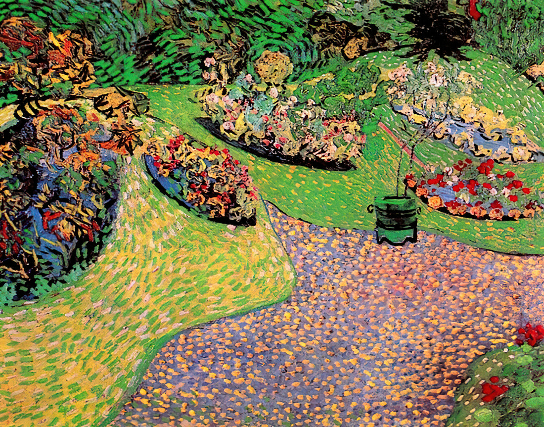 Van Gogh Posters Framed: A Curator's Guide to Museum-Quality Art Prints - Garden in Auvers by Vincent van Gogh
