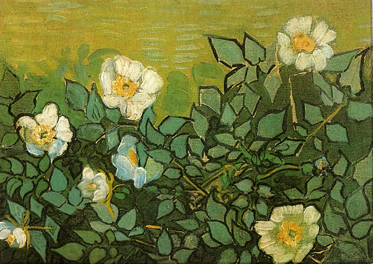 Van Gogh Wheat: The Golden Fields That Defined a Visionary - Wild Roses by Vincent van Gogh