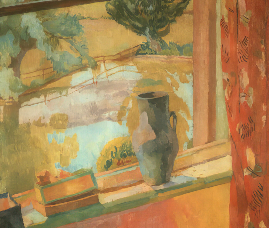 Vanessa Bell Prints for Sale: A Collector's Guide to the Bloomsbury Artist's Work - VIEW OF THE POND AT CHARLESTON 1919 by Vanessa Bell