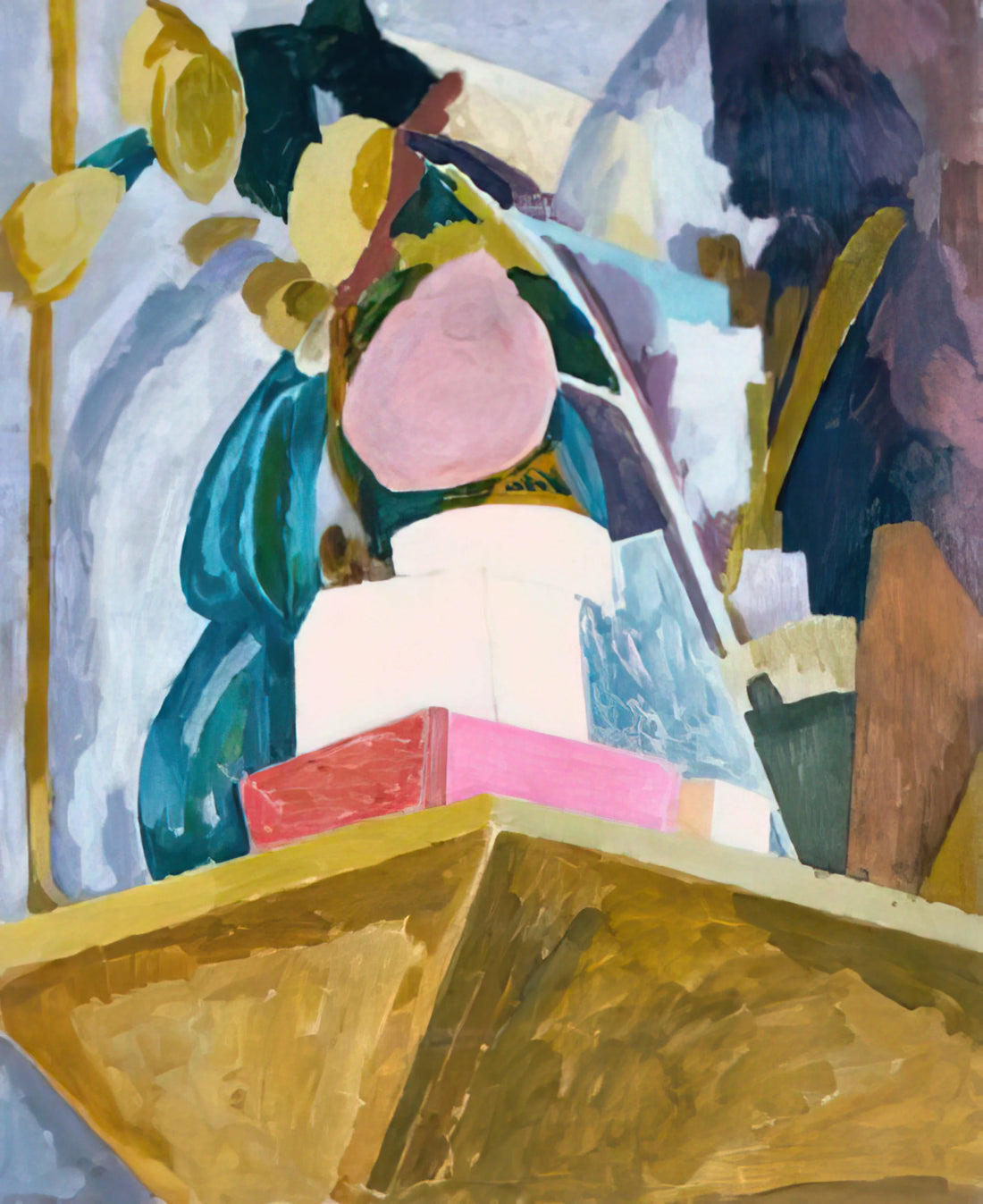 Vanessa Bell Reproductions: The Bloomsbury Aesthetic in Modern Art Prints - STILL LIFE ON CORNER OF A MANTELPIECE 1914 by Vanessa Bell