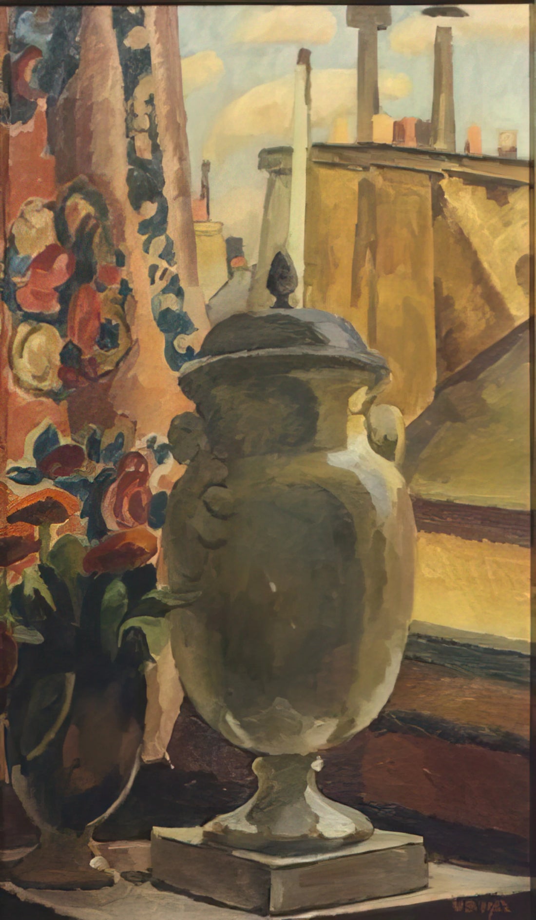 Vanessa Bell: The Bloomsbury Visionary Who Redefined Modern British Art - STILL LIFE AT A WINDOW 1922 by Vanessa Bell
