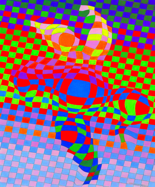 Vasarely Muzeum: Exploring the Optical Universe of Victor Vasarely - Harlequin by Victor Vasarely