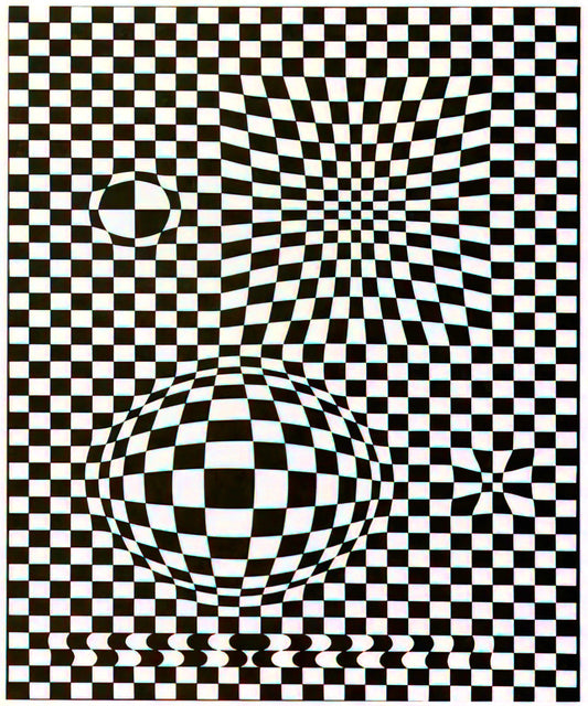 Vasarely Zebra Print: The Op Art Masterpiece That Defined an Era - Vega - 1957 by Victor Vasarely