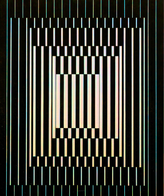 Victor Vasarely Signed Prints: Authenticity, Value, and Collector's Guide - Bora III - 1964 by Victor Vasarely