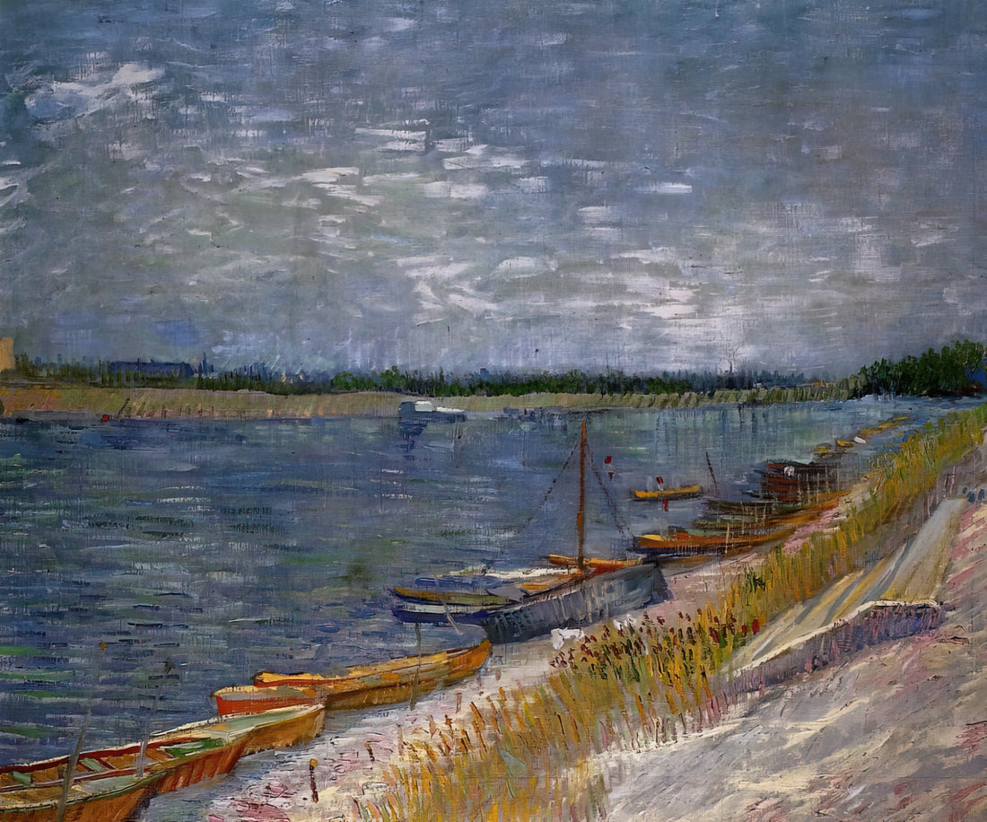 Vincent van Gogh Framed Prints: Curating the Post-Impressionist Master in Your Home - Moored Boats by Vincent van Gogh