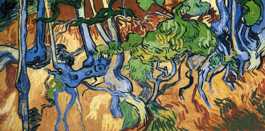 Vincent van Gogh Landscape: The Turbulent Beauty of Nature Through a Master's Eyes - Tree roots by Vincent van Gogh