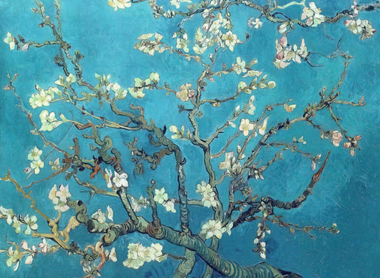 Vincent van Gogh's The Langlois Bridge at Arles: A Masterpiece of Light and Memory - Branches with Almond Blossom by Vincent van Gogh