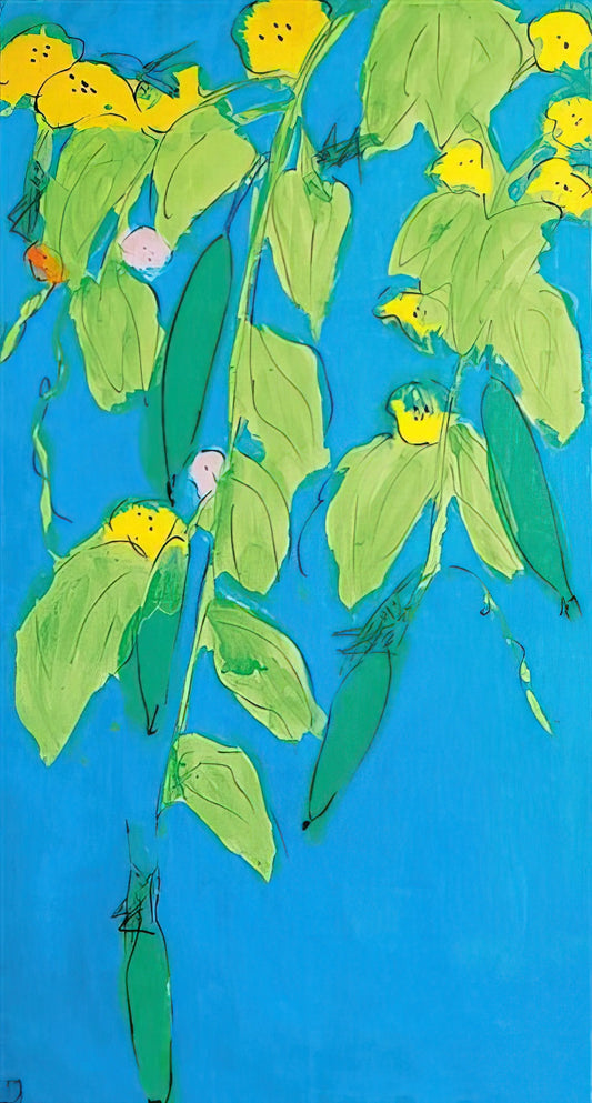 Walasse Ting Paintings: The Vibrant Fusion of East and West in Modern Art - Summer Days - 2008 by Walasse Ting