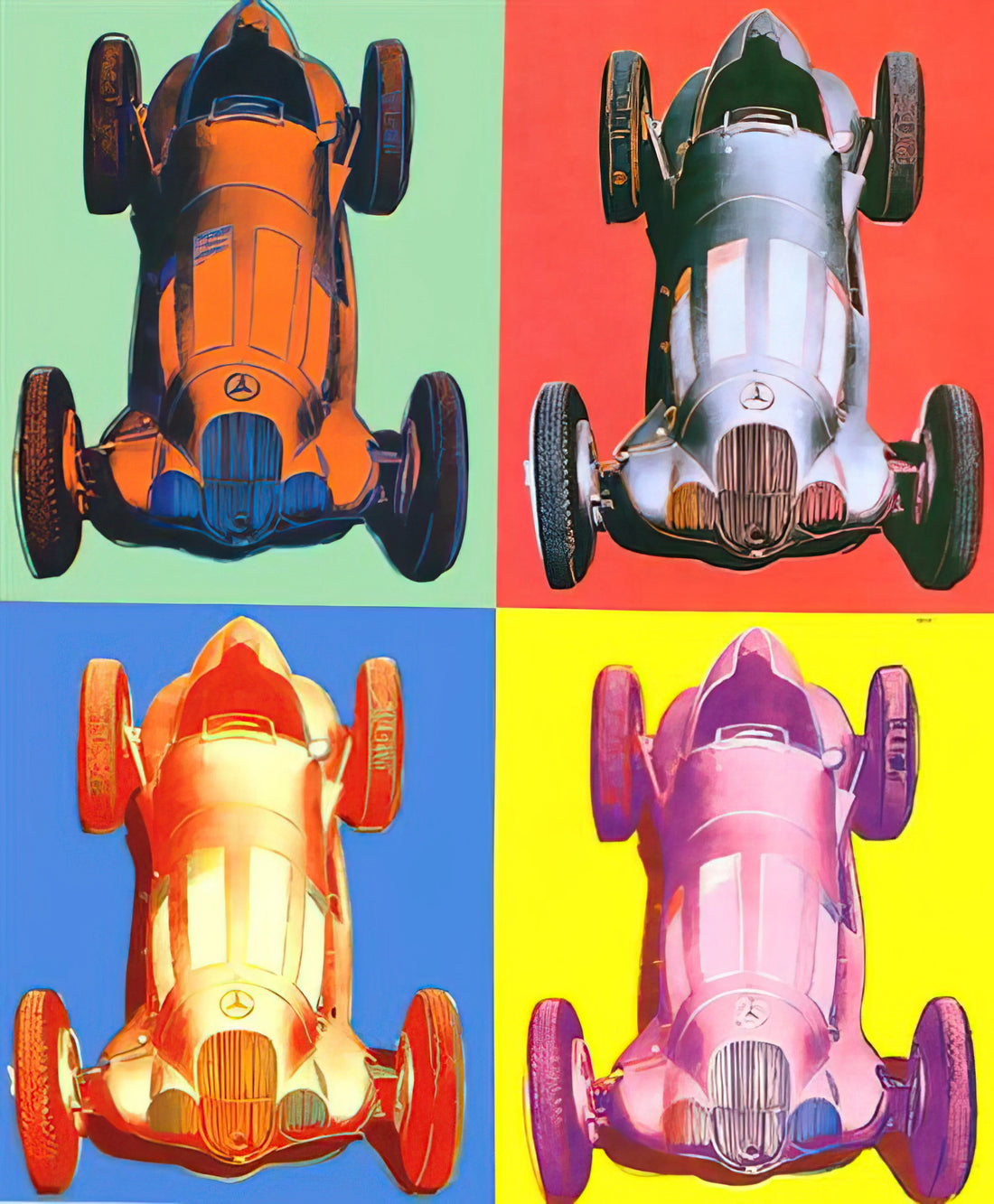 Warhol Soup Print: The Cultural Icon That Redefined Art and Consumerism - Benz Racing Car by Andy Warhol