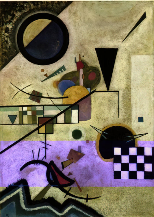 Wassily Kandinsky: The Bauhaus Visionary Who Revolutionized Abstract Art - CONTRASTING SOUNDS 1924 by Wassily Kandinsky