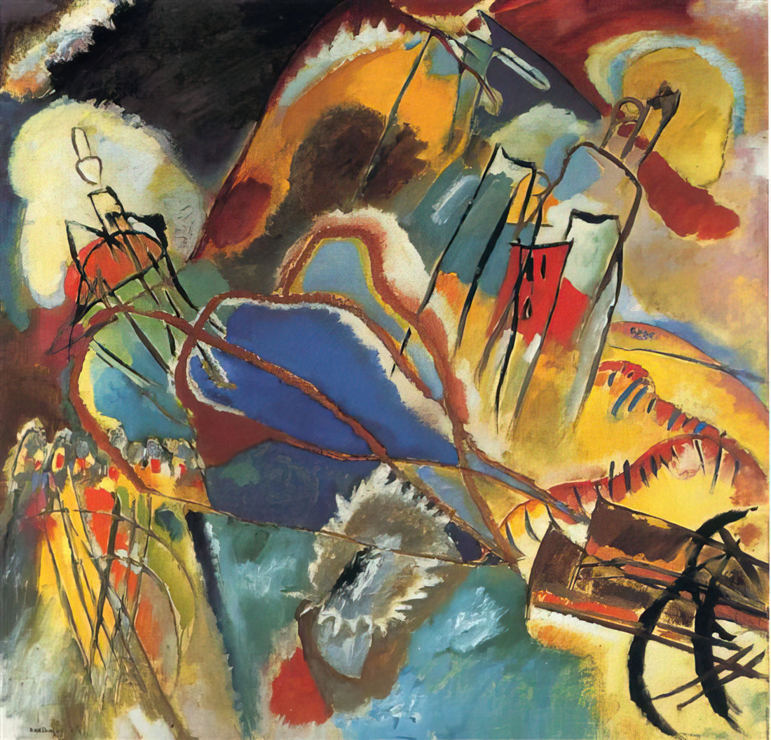 Wassily Kandinsky: The Visionary Pioneer of Abstract Art and His Enduring Legacy - IMPROVISATION 30 CANNONS 1913 by Wassily Kandinsky