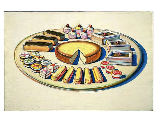 Wayne Thiebaud Pastels: The Sweet Science of Color and Form - French Pastries - 1963 by Wayne Thiebaud