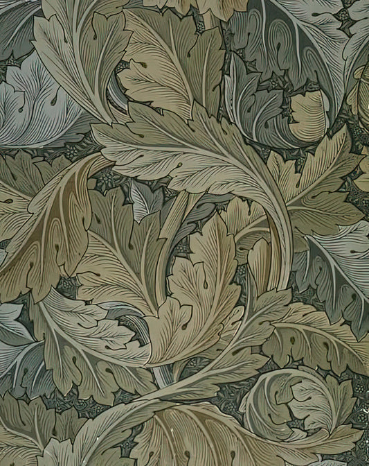 William Morris at the Art Institute: A Legacy of Beauty and Craft - ACANTHUS WALLPAPER 1875 by William Morris