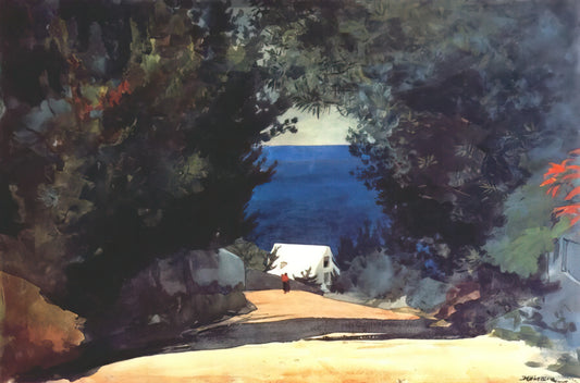 Winslow Homer Fox Painting: A Masterpiece of American Wilderness - ROAD IN BERMUDA by Winslow Homer