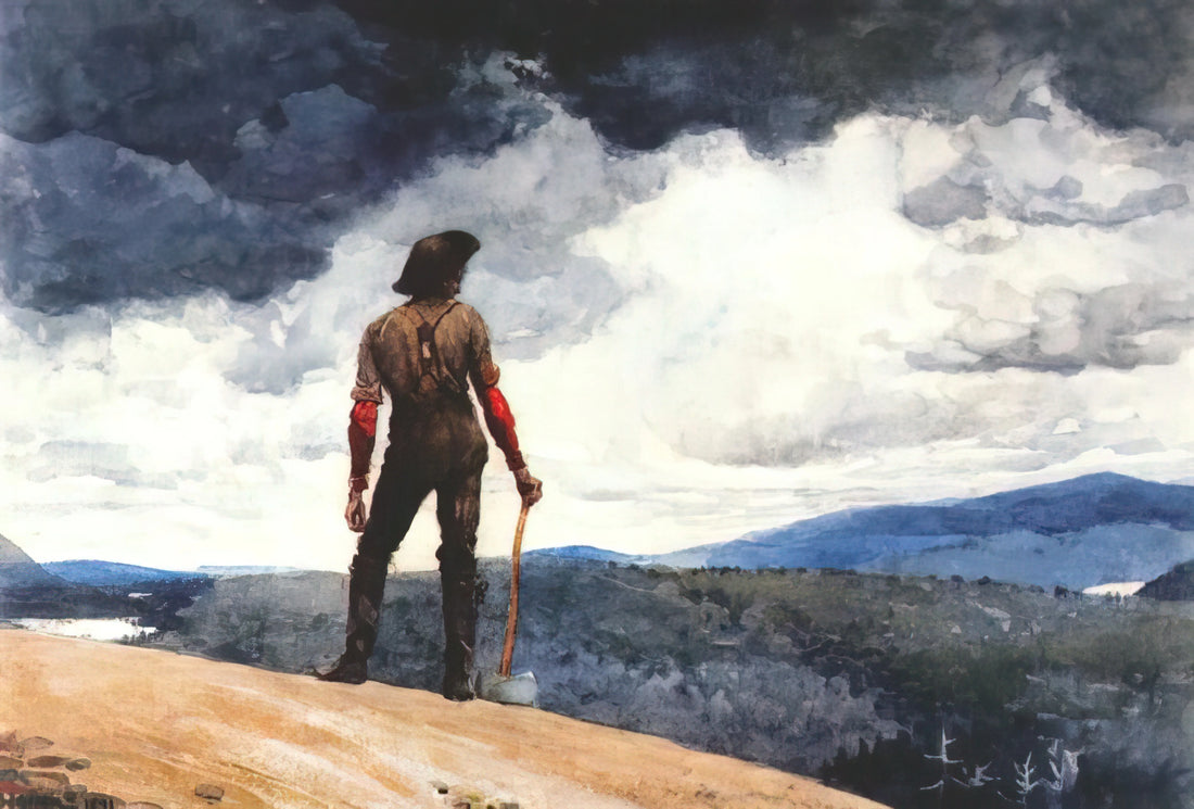 Winslow Homer Posters: Capturing American Life and Nature in Art Prints - THE WOODCUTTER by Winslow Homer