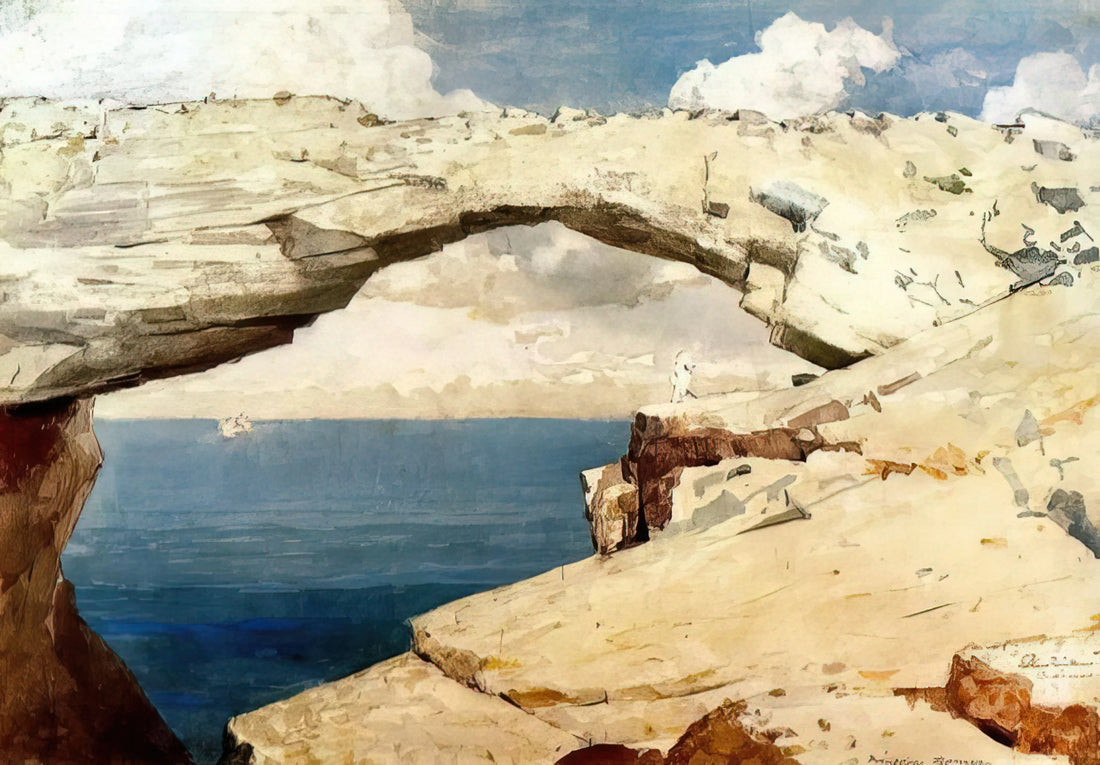Winslow Homer at the National Gallery of Art: A Deep Dive into the American Master's Legacy - GLASS WINDOWS BAHAMAS 1885 by Winslow Homer