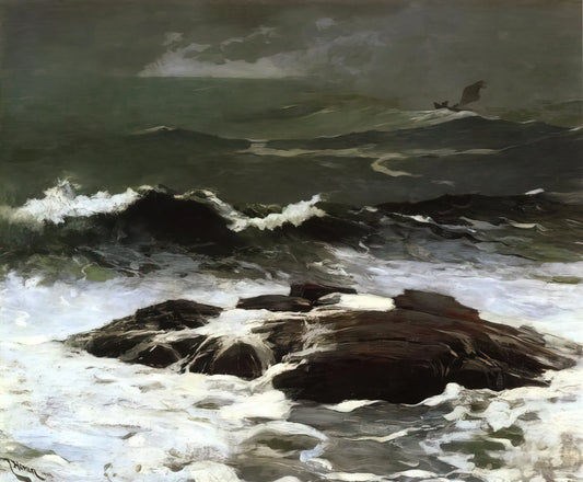 Winslow Homer: The American Master of Realism and Narrative Painting - SUMMER SQUALL 1904 by Winslow Homer