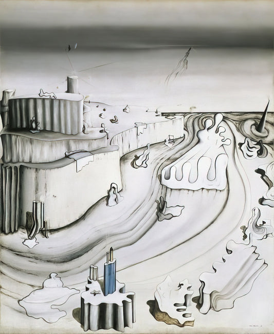 Yves Tanguy Print: Exploring the Surrealist Master's Dreamscapes in Art Reproduction - Promontory Palace by Yves Tanguy
