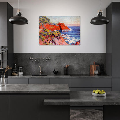 Rochers sur la Côte à Agay - 1907 - Armand Guillaumin Acrylic Print - 70x100 cm / 28x40″ inches