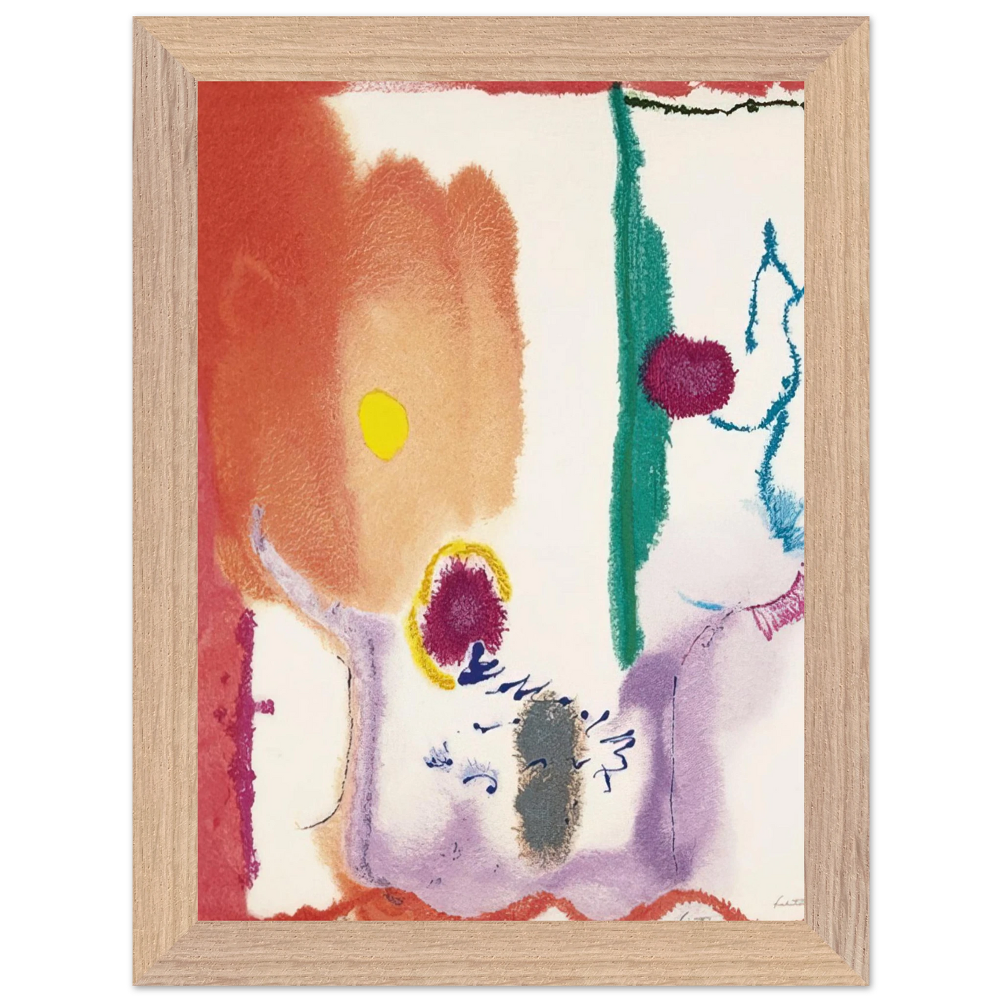 Helen Frankenthaler - Beginnings - 2002 Wall art - 28x43  cm / XL (11x17 inches) - Fine Art Poster - -