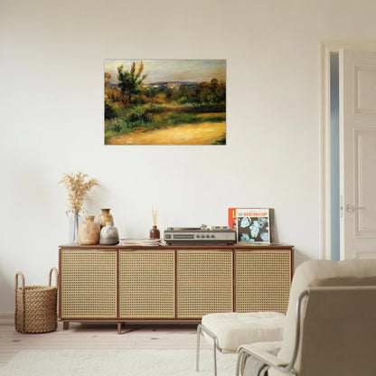 Midday Landscape - Pierre-Auguste Renoir Brushed Aluminum Print - 70x100 cm / 28x40 inches | Pierre-Auguste Renoir Aluminum Print | Pierre-Auguste Renoir Prints