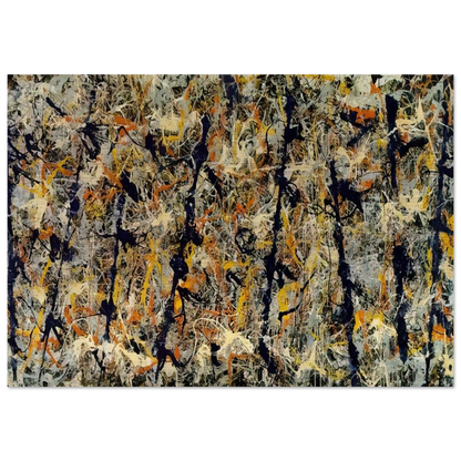 BLUE POLES NUMBER 11 1952 1 - Jackson Pollock Brushed Aluminum Print - 70x100 cm / 28x40 inches | Jackson Pollock Aluminum Print | Jackson Pollock Prints