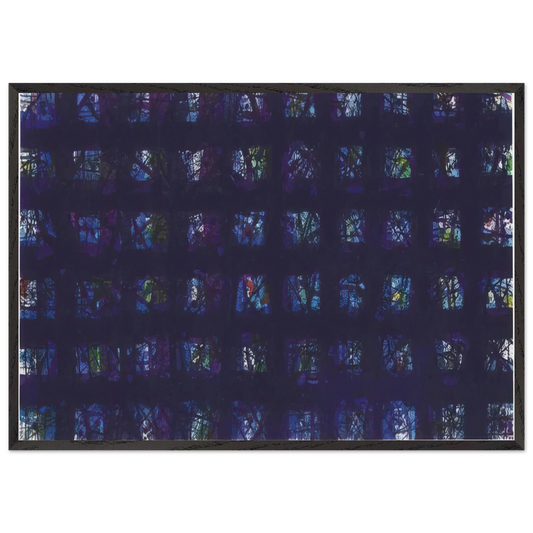 La Notte - Sam Francis 70x100 cm / 28x40 inches Framed Art Print – Black Wooden Frame