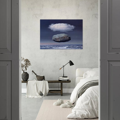 CLEAR IDEAS 1958 - Rene Magritte Brushed Aluminum Print - 70x100 cm / 28x40 inches | Rene Magritte Aluminum Print | Rene Magritte Prints