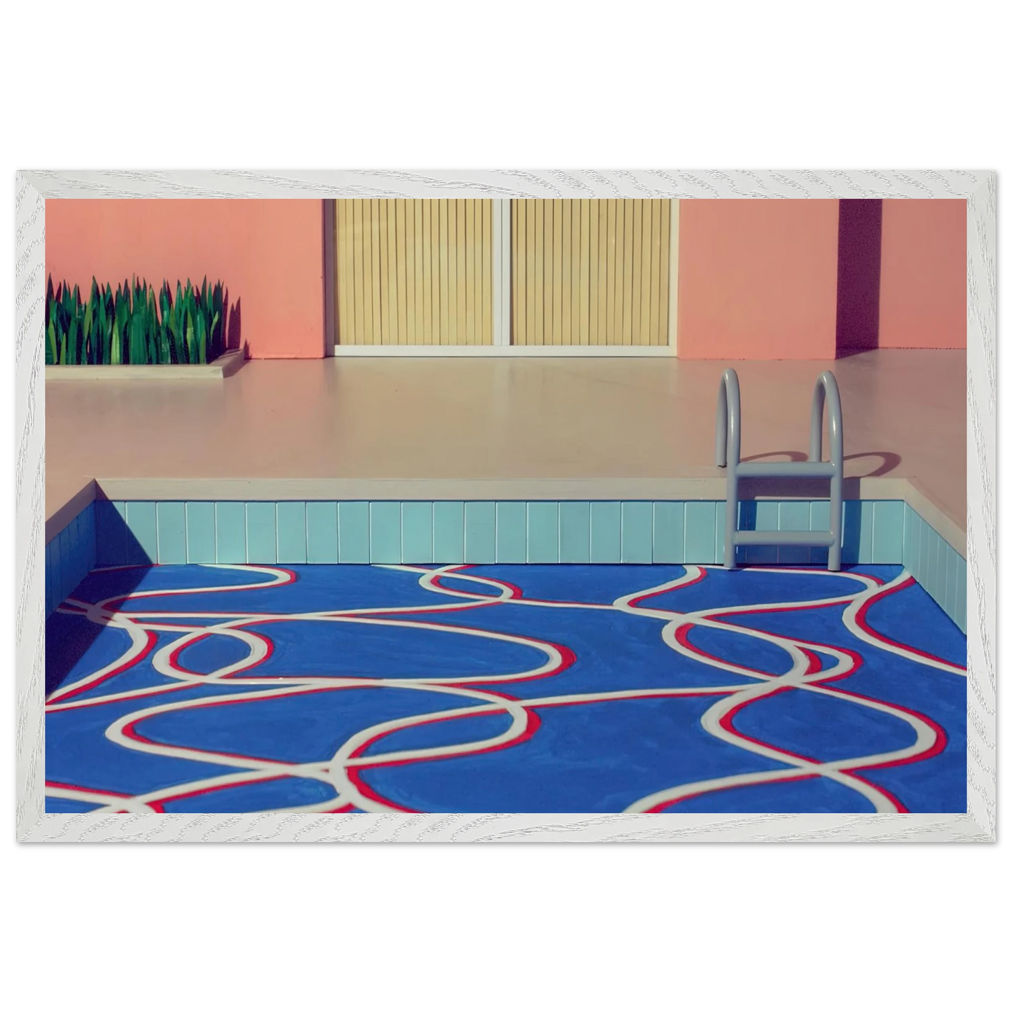 David Hockney - David Hockney Wall art - 30x45 cm / 12x18 inches - Premium Wooden Framed Poster With Fine Art Paper-canvas - Wood frame
