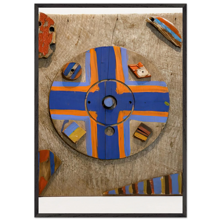Eye of the Cross - 1976 - Betty Parsons 70x100 cm / 28x40 inches Framed Art Print – Black Wooden Frame