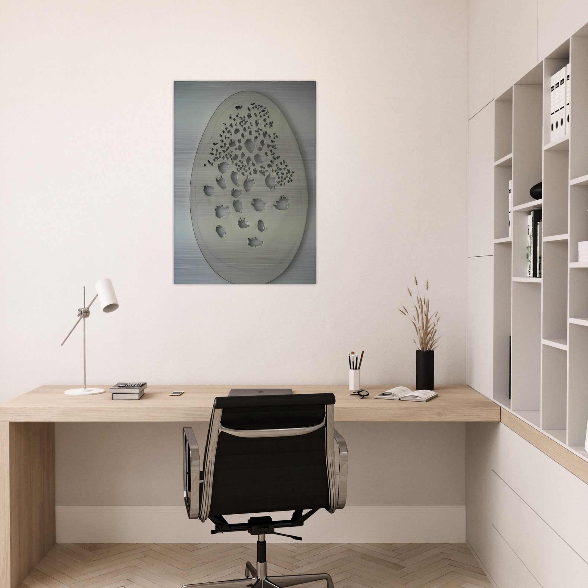 Concept Spatiale - 1963 - Lucio Fontana Brushed Aluminum Print - 70x100 cm / 28x40 inches | Lucio Fontana Aluminum Print | Lucio Fontana Prints