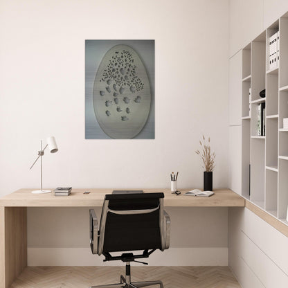 Concept Spatiale - 1963 - Lucio Fontana Brushed Aluminum Print - 70x100 cm / 28x40 inches | Lucio Fontana Aluminum Print | Lucio Fontana Prints