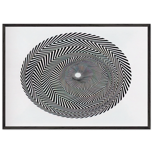 BLAZE 1 1962 - Bridget Riley 70x100 cm / 28x40 inches Framed Art Print – Black Wooden Frame