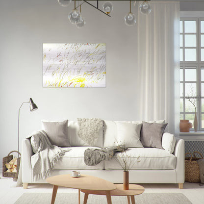 Blue Room - Cy Twombly Brushed Aluminum Print - 70x100 cm / 28x40 inches | Cy Twombly Aluminum Print | Cy Twombly Prints
