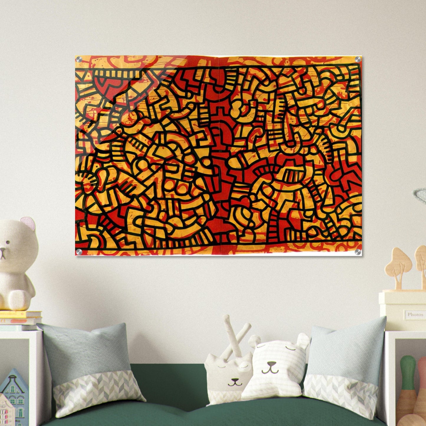 UNTITLED 1979 - Keith Haring Acrylic Print - 70x100 cm / 28x40″ inches