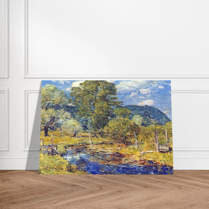 Bedford Hills - Childe Hassam Brushed Aluminum Print - 70x100 cm / 28x40 inches | Childe Hassam Aluminum Print | Childe Hassam Prints