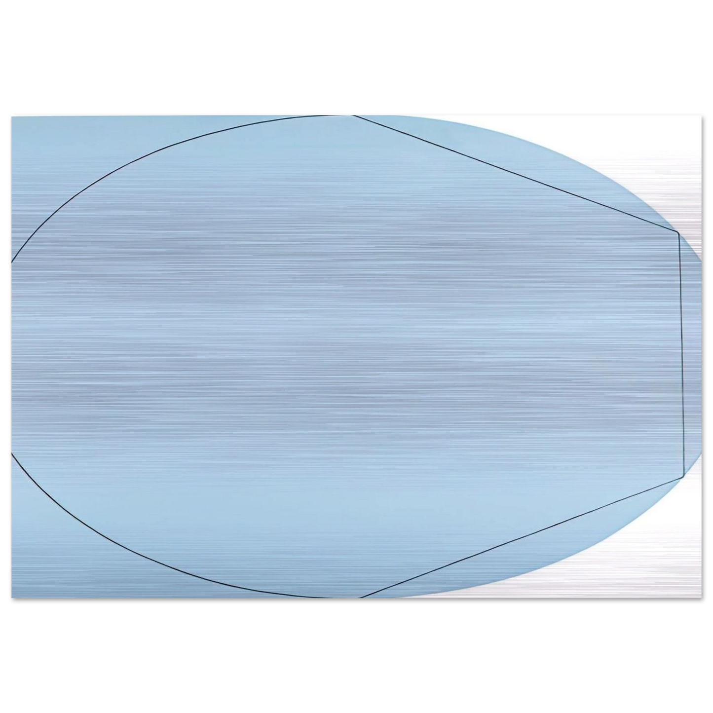 CIRCLE IN AND OUT OF A POLYGON 2 1973 - Robert Mangold Brushed Aluminum Print - 70x100 cm / 28x40 inches | Robert Mangold Aluminum Print | Robert Mangold Prints
