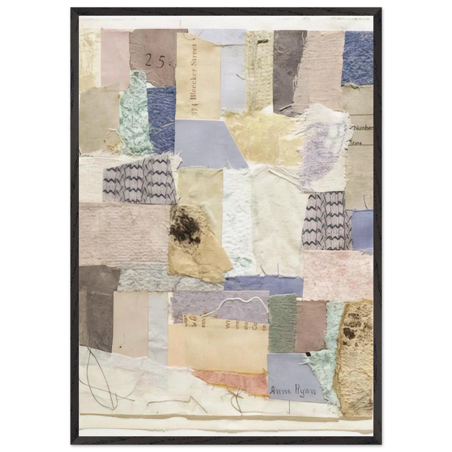 Number 334 - Abstract Expressionism - Anne Ryan 70x100 cm / 28x40 inches Framed Art Print – Black Wooden Frame